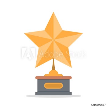 Golden star statuette