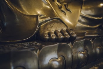 Golden Statue Feet