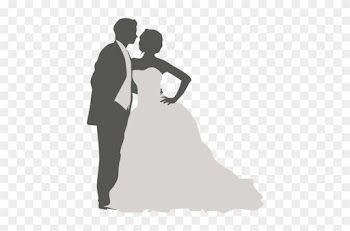 Golden Touch - Dancing Wedding Couple Silhouette
