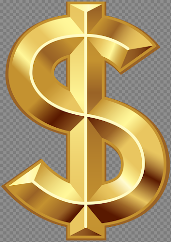 Golden United Symbol Dollar Sign States Currency