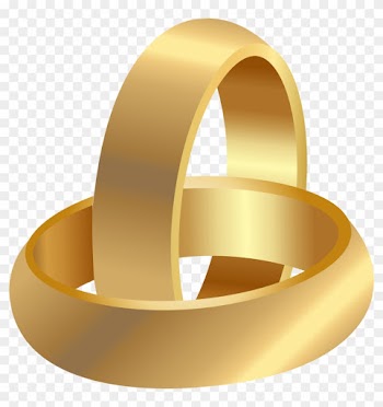 Golden Wedding Rings Png Clip Art - Golden Wedding Rings Png Clip Art