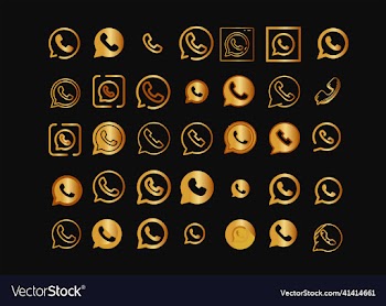 golden whatsapp icon