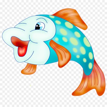 Goldfish Cartoon Illustration - Cartoon cute little fish 