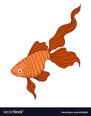 goldfish sea orange fish icon