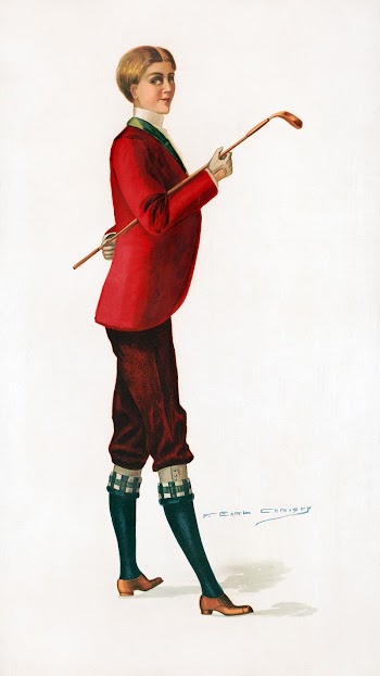 Golf boy #8 (1900). Original | Free Photo Illustration - rawpixel