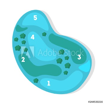 Golf course map