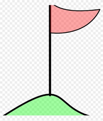 Golf Flag Clipart Golf Flag In Hole On Green Clip Art - Golf Flag Clip Art