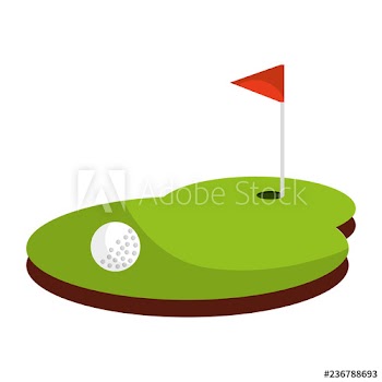 golf sport flag icon
