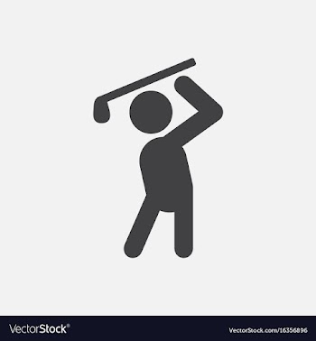 Golf sport golfer man vector image