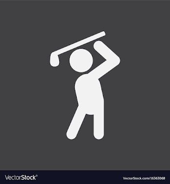 Golf sport golfer man vector image