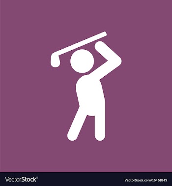 Golf sport golfer man vector image