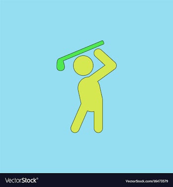 Golf sport golfer man vector image