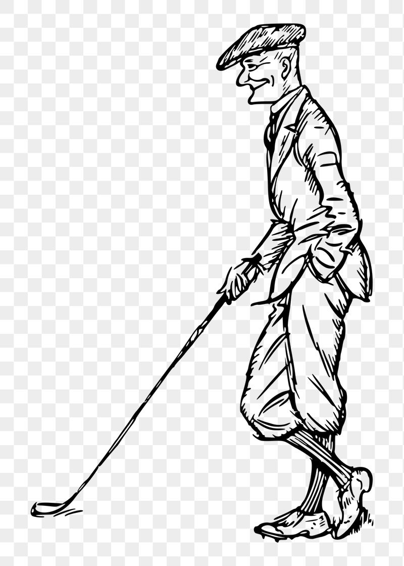 Golfer png sticker illustration, transparent | Free PNG - rawpixel