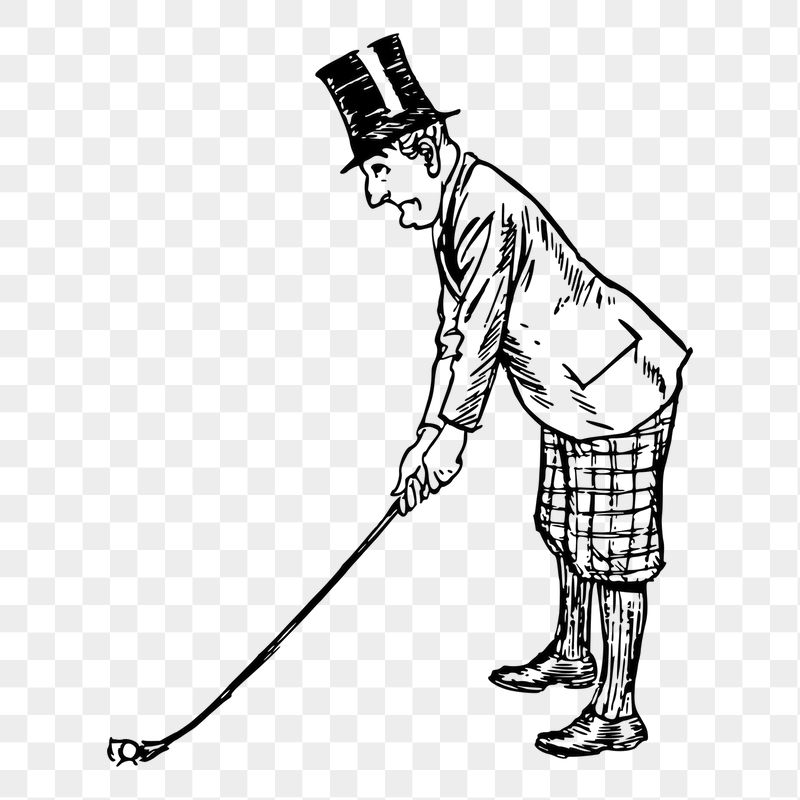 Golfer png sticker illustration, transparent | Free PNG - rawpixel