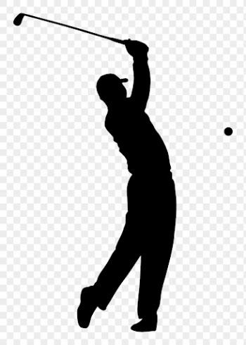 Golfer png sticker sport silhouette, | Free PNG - rawpixel