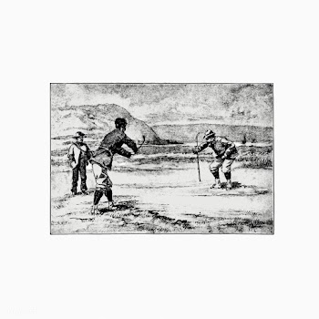 Golfers vintage drawing | Free stock vector - 572705