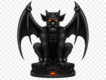 Goliath Gargoyle Clip art - Black Gargoyle PNG Clipart Image 