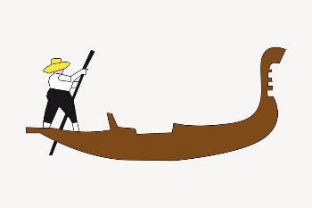 Gondola boat clipart, illustration psd. | Free PSD - rawpixel