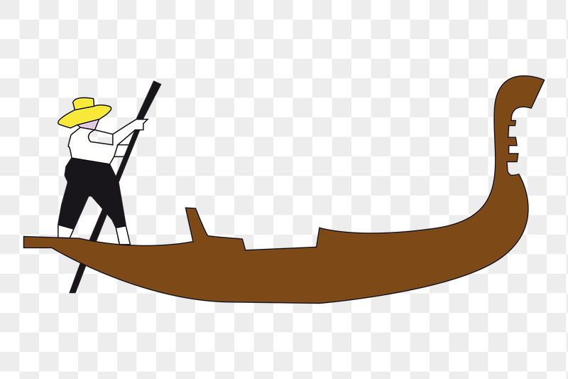 Gondola boat png sticker, transparent | Free PNG - rawpixel