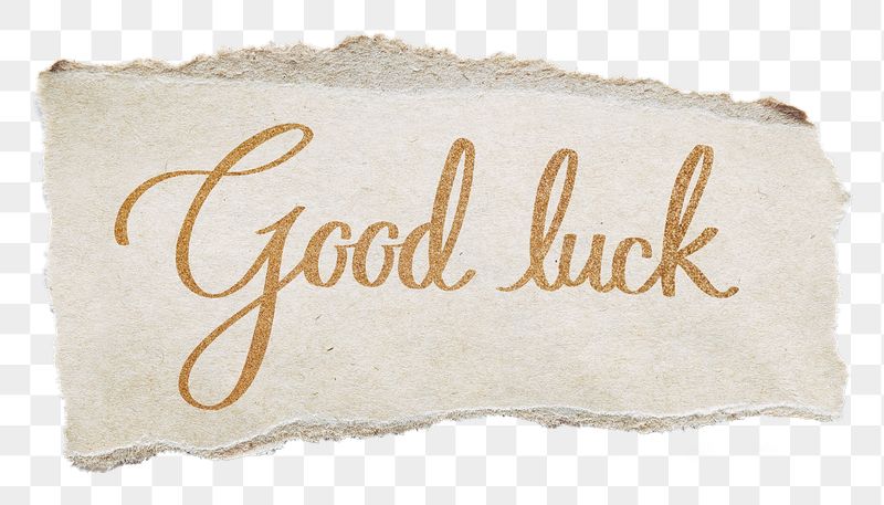 Good luck png, gold glittery | Free PNG - rawpixel
