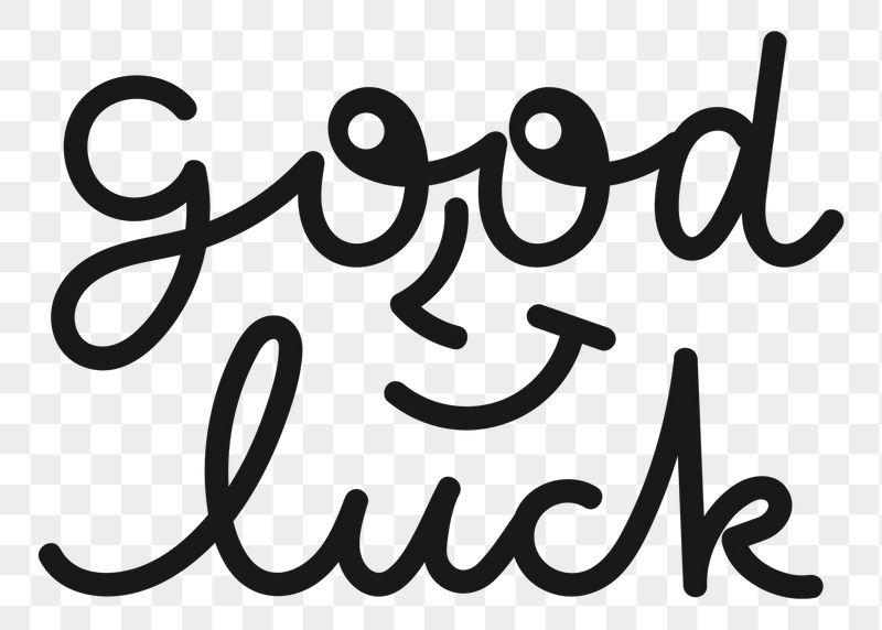 Good luck png word sticker, | Free PNG - rawpixel