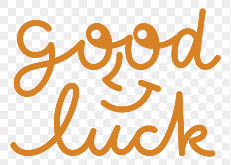 Good luck png word sticker, | Free PNG - rawpixel