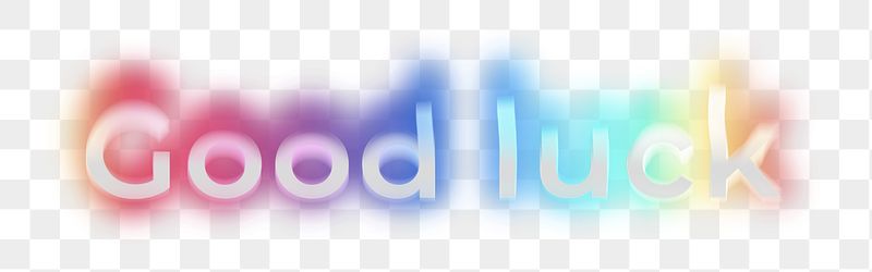 Good luck png word sticker, | Free PNG - rawpixel