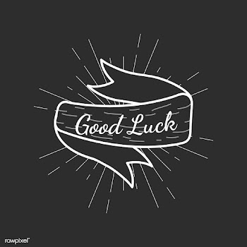 Good luck text in a badge | Free stock vector - 575030