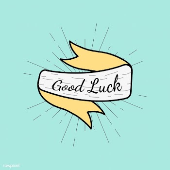 Good luck text in a badge | Free stock vector - 575039
