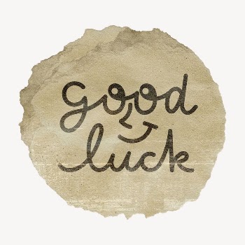 Good luck word sticker, ripped | Free PSD - rawpixel