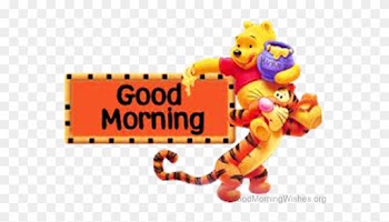 Good Morning Lovely Clipart - Winnie The Pooh Poster