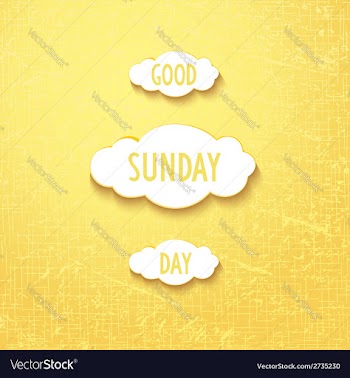 Good sunday day vector image