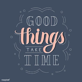 Good things take time typography design illus.. | Free stock vector - 399640