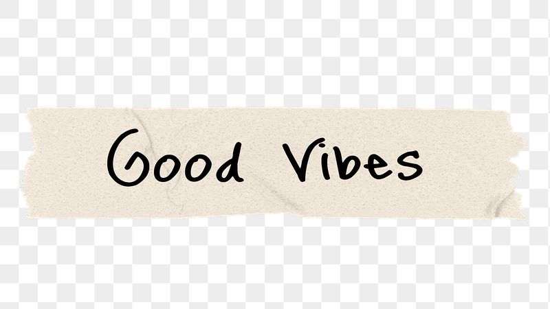 Good vibes png word, torn | Free PNG - rawpixel