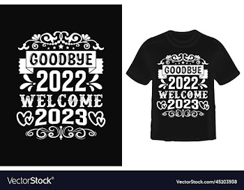 goodbye 2022 welcome 2023 t-shirt design