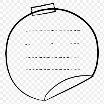 Goodnotes stickers png circle note element in… | Free stock illustration | High Resolution graphic