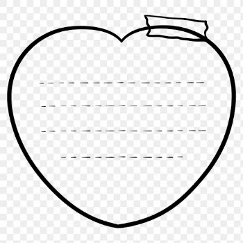 Goodnotes stickers png heart shaped sticky… | Free stock illustration | High Resolution graphic