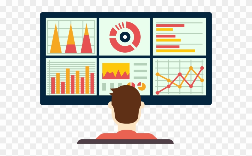 Google Analytics Monitoring And Maintenance - Dashboard Website Vector