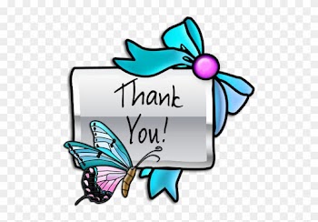 Google Clip Art Thank You Butterfly - Free Clipart Of Thank You