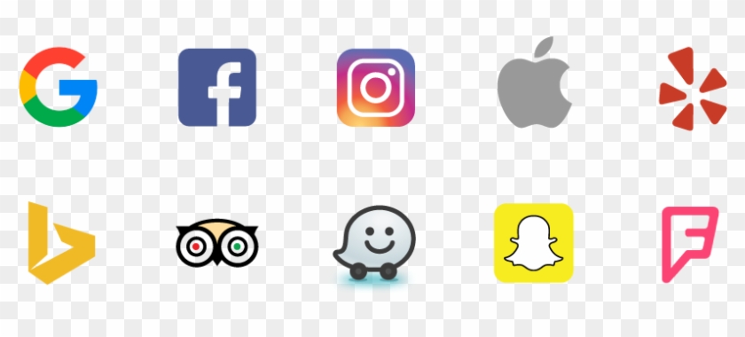 Google, Facebook, Instagram, Apple, Yelp, Bing, Tripadvisor, - Small Facebook And Instagram Logo