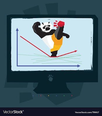 Google panda vector image