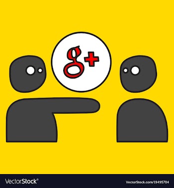 Google plus icon on background vector image