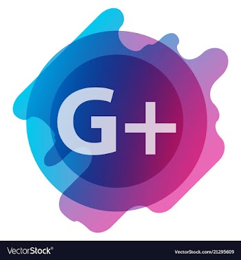 Google plus icons on white background vector image
