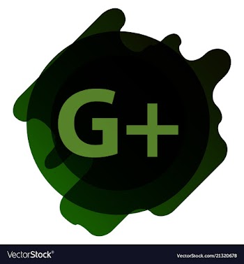 Google plus icons on white background vector image