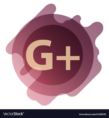 Google plus icons on white background vector image