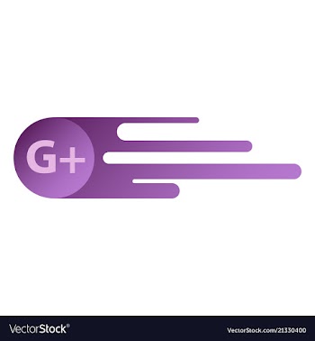 Google plus icons on white background vector image