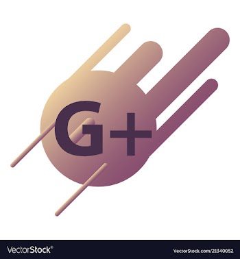 Google plus icons on white background vector image