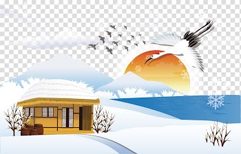 Google s, Seashore winter scene transparent background PNG clipart