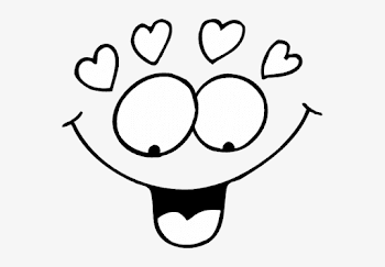 Googly Eyes Valentine 2 Art Sheet Page Black White - Fun Cartoon ...