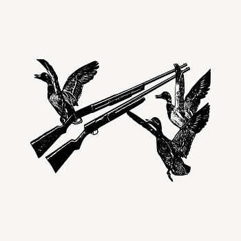 Goose carrying shotgun drawing, bird | Free Vector Illustration - rawpixel